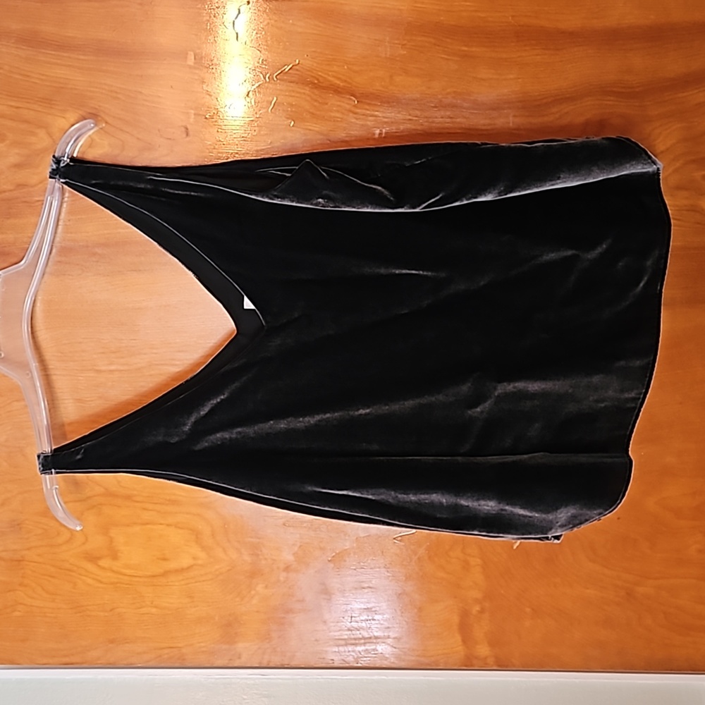 Black Velvet Tank Top